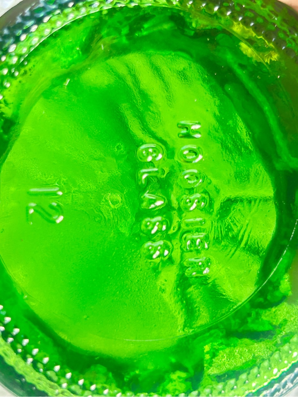 Vintage Green Hoosier Glass Vase textured Art Decor 2 available!! - Picture 8 of 8